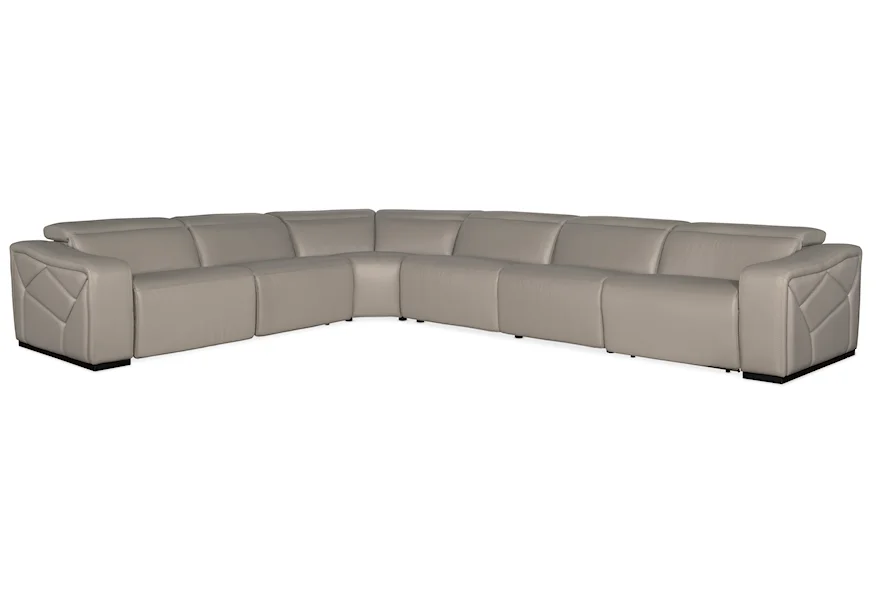 Opal 6-Piece Power Recline Sofa w/ Pwr Headrests by Hooker Furniture at Miller Waldrop Furniture and Decor