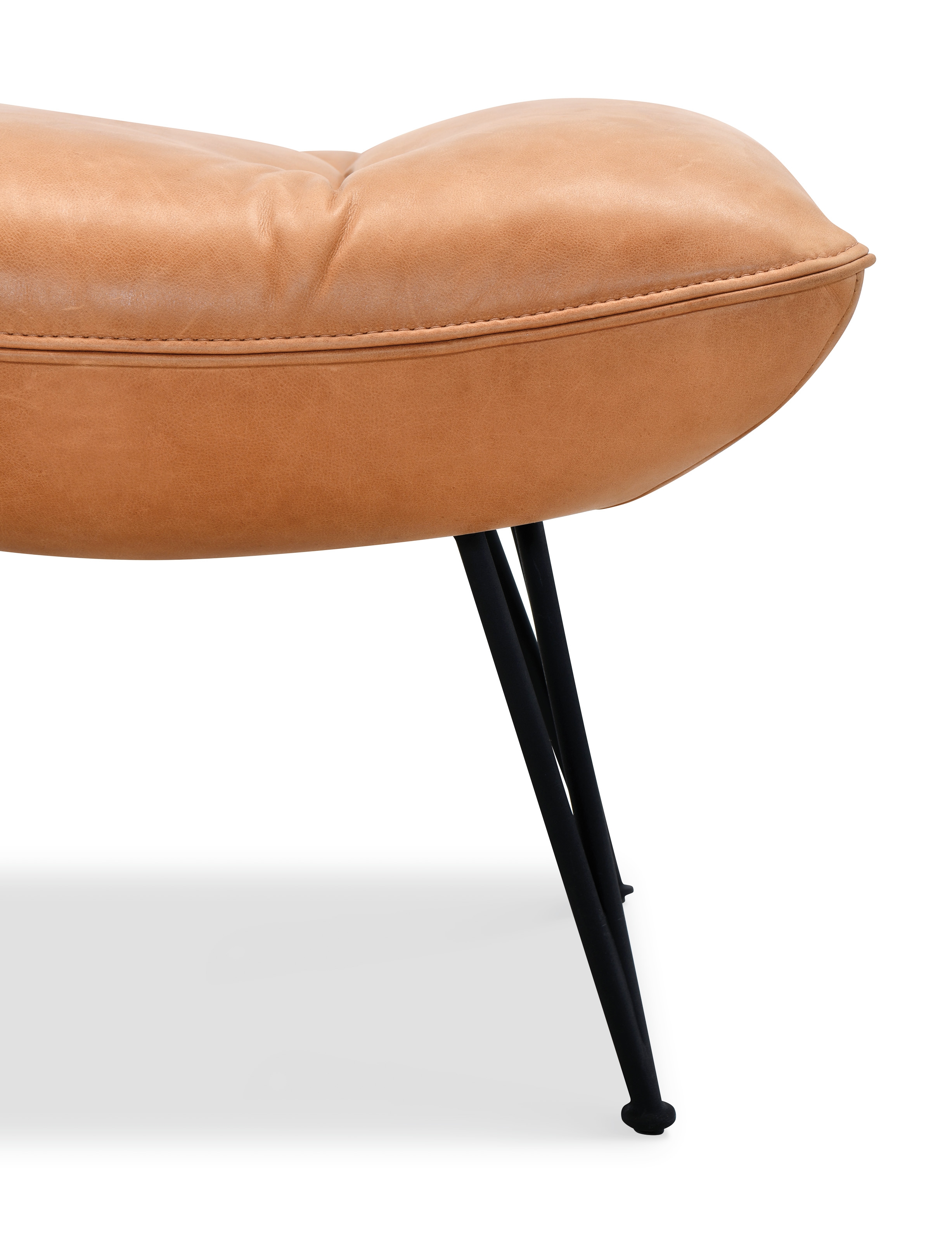 Hooker Furniture Kayne Leather Chair Ottoman