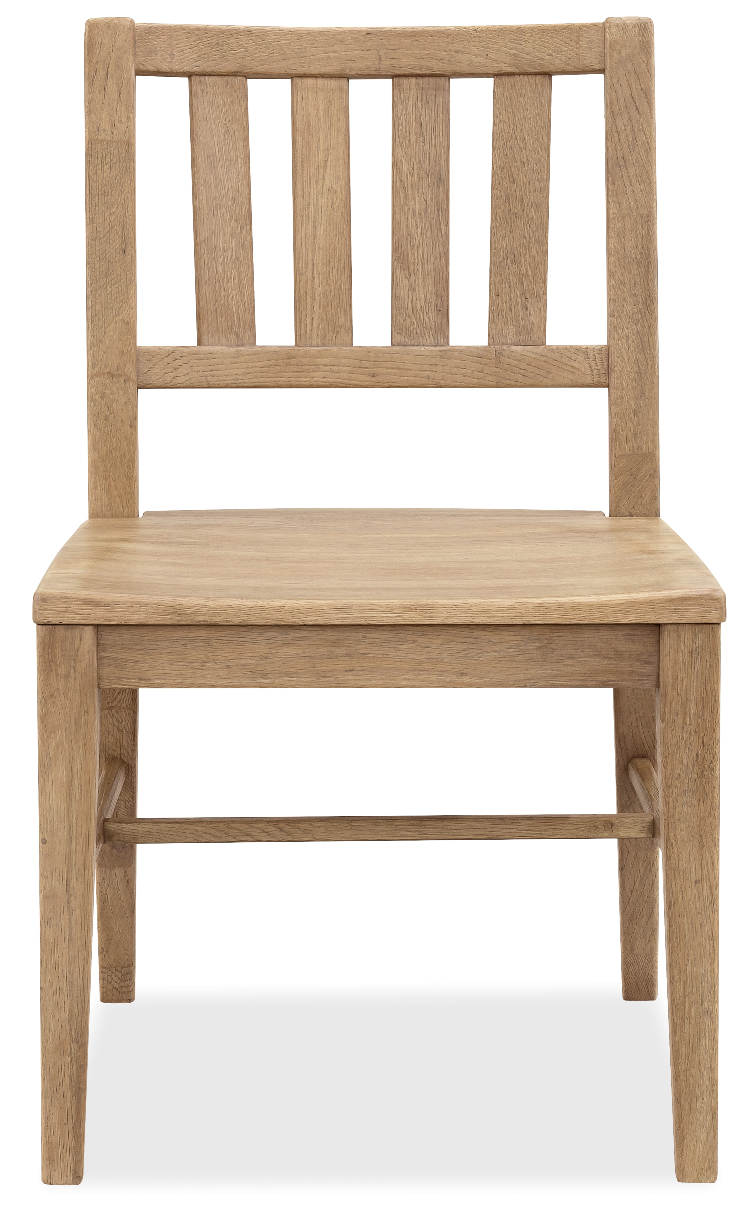 Open Slat-Back Dining Side Chair