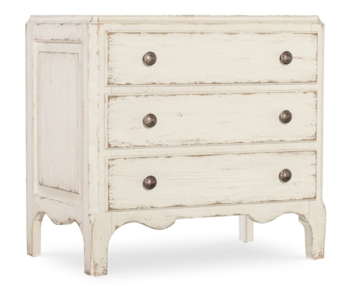 Traditional 3-Drawer Nightstand with Self-Closing Drawers