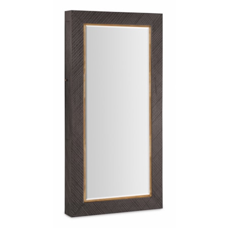 Floor Mirror with Jewelry Storage