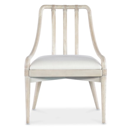 Seaside Chair with Upholstered Seat (2/Cnt)