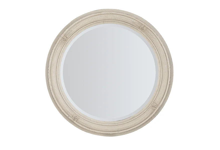 Traditions Round Mirror by Hooker Furniture at Malouf Furniture Co.