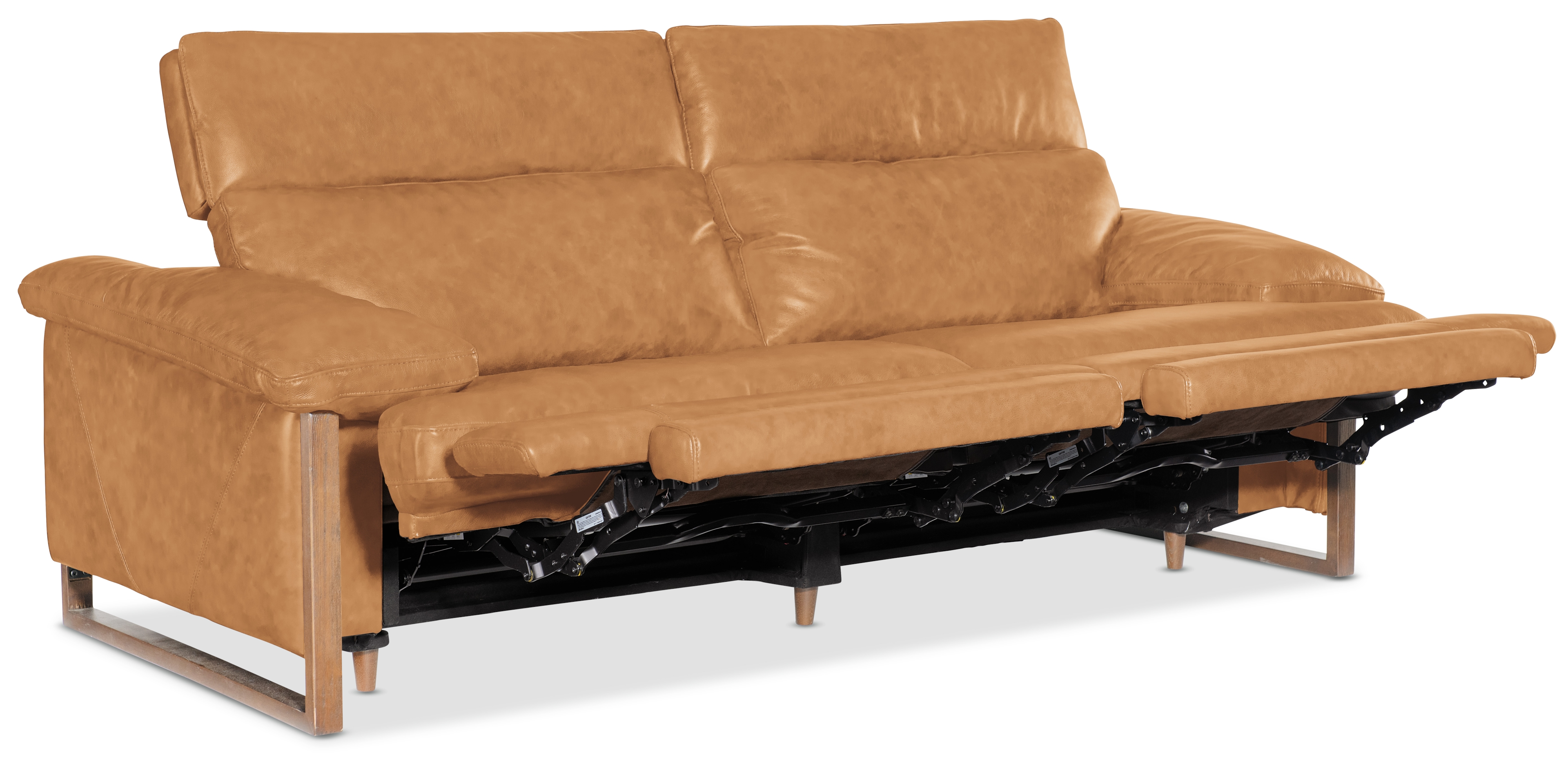 Leather Power Double-Reclining Sofa