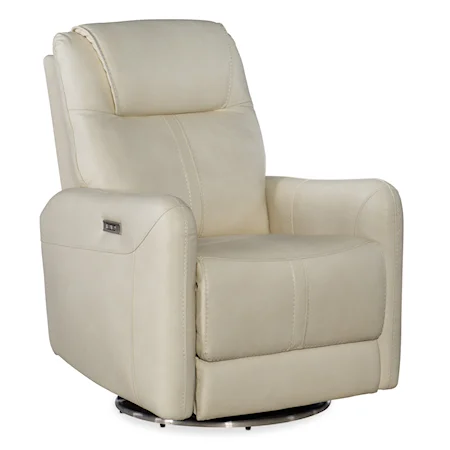 Steffen Swivel Power Recliner with Power Headrest