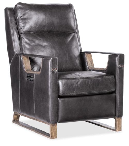 Transitional Power Recliner with USB Port