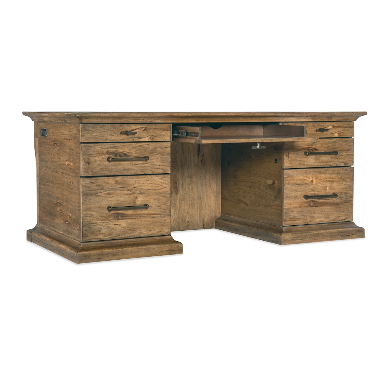 Hooker Furniture Big Sky 7-Drawer Executive Desk