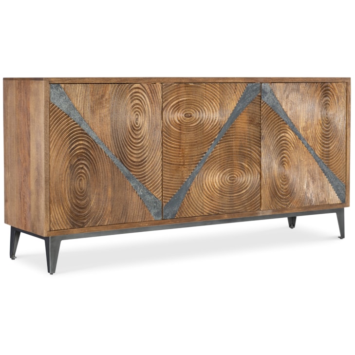Hooker Furniture Commerce and Market 3-Door Vortex Storage Credenza