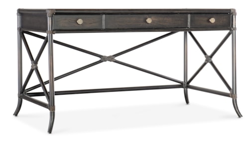 Casual Writing Desk with Drop-Front Drawer