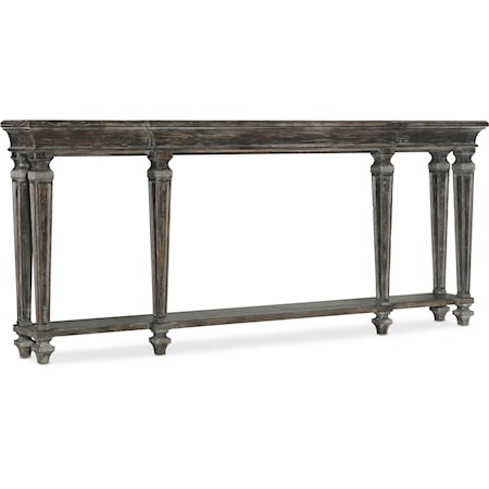 Traditional Narrow Wood Console Table