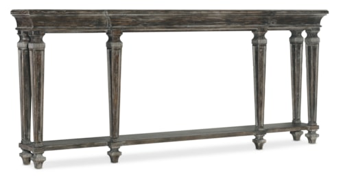 Traditional Narrow Wood Console Table
