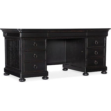 Traditional 7-Drawer Executive Desk