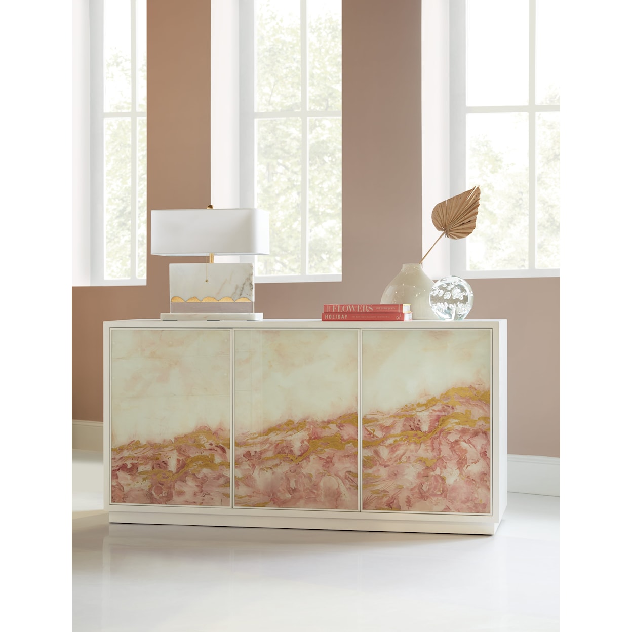 Hooker Furniture Susan G. Komen 3-Door Credenza