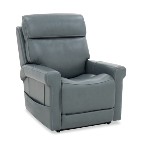 Transitional Power Recliner with Power Headrest and Lumbar