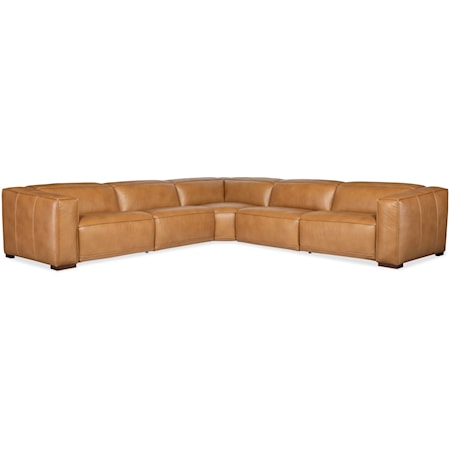 Casual 5-Piece Power Reclining Sectional Sofa