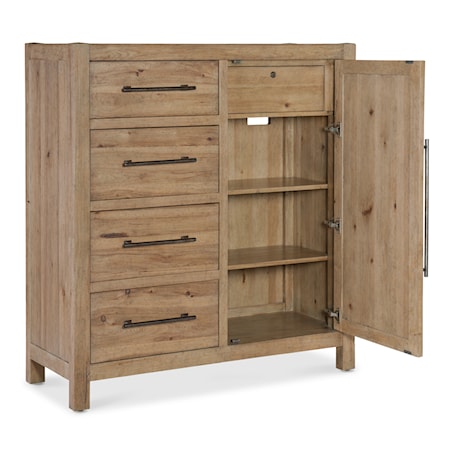 4-Drawer Door Chest