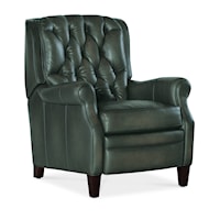 Traditional Press Back Recliner with Button Tufting