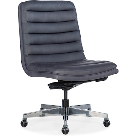 Wyatt Channeled Leather Executive Swivel Tilt Office Chair
