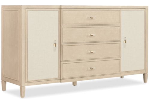 Transitional 4-Drawer Dresser