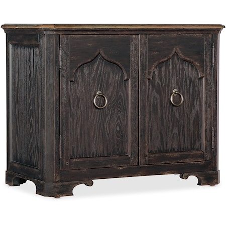 Traditional 2-Door Nightstand with Wire Management Holes