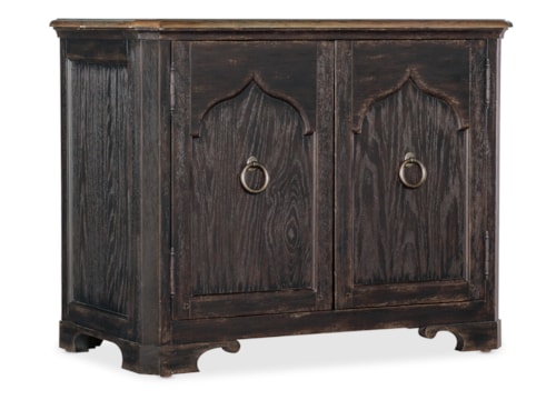 Traditional 2-Door Nightstand with Wire Management Holes