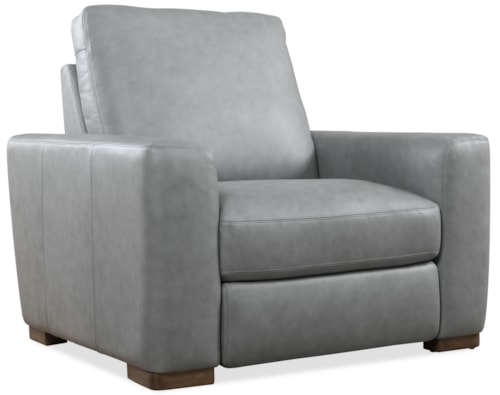 Transitional Small Power Recliner with Power Headrest