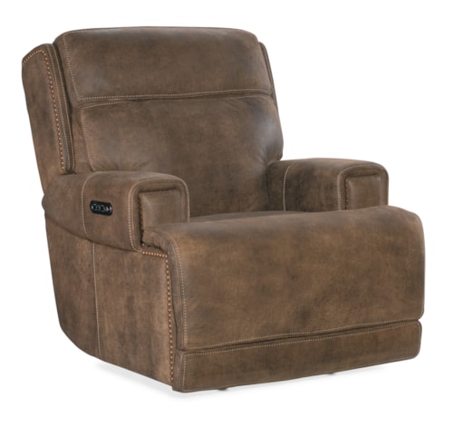 Casual Power Recliner with Power Headrest