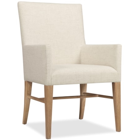 Fully-Upholstered Dining Arm Chair