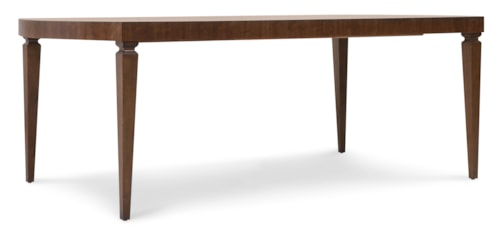 Traditional Rectangular Dining Table with Two Extension Leaves