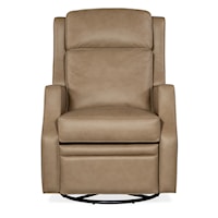 Transitional Power Swivel Glider Recliner with Welt Trim