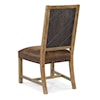 Hooker Furniture Big Sky Upholstered Side Chair with Leather Cushion