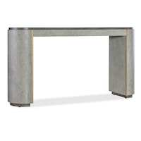Contemporary Console Table with Gold Accents