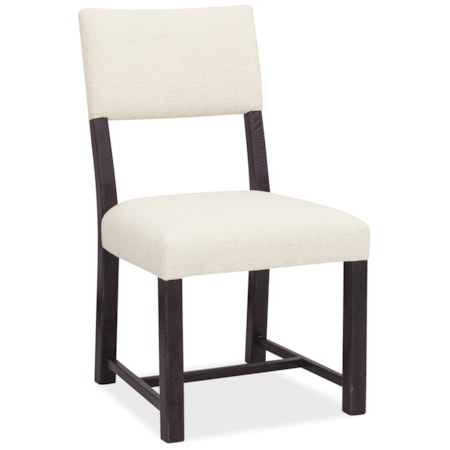 Open-Back Upholstered Dining Side Chair