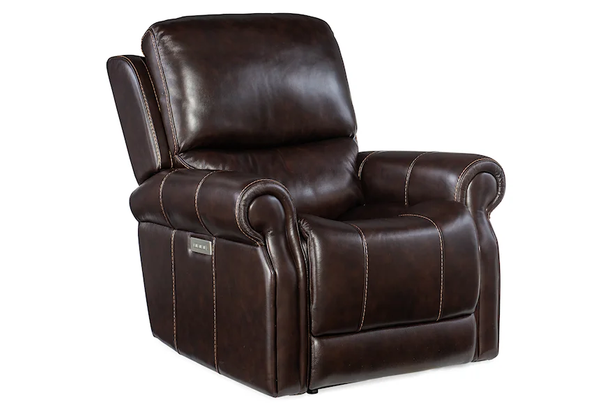 Reclining Chairs Eisley Power Recliner w/ Headrest & Lumbar by Hooker Furniture at Zak's Home