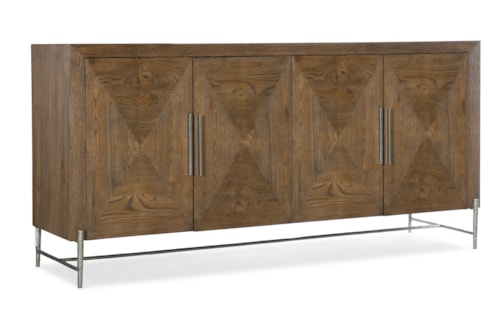 Casual Buffet with Adjustable Shelves