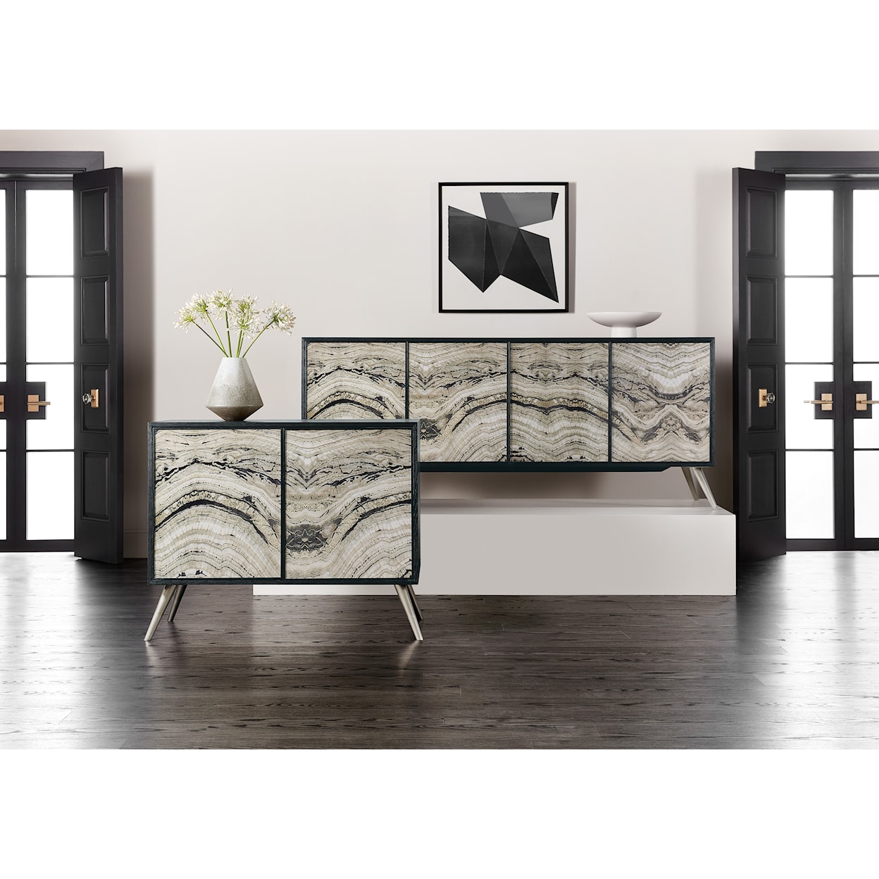 Hooker Furniture Melange Four Door Credenza