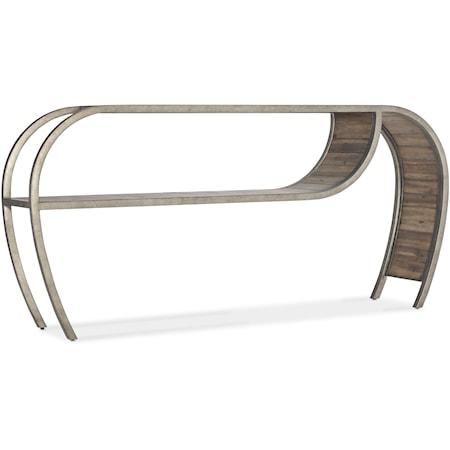 Contemporary Curved Console Table