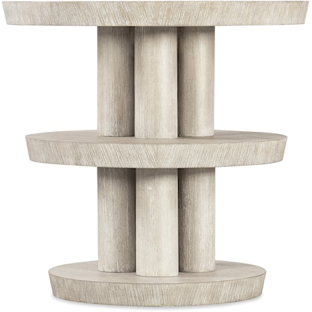 Contemporary 3-Level Round Side Table