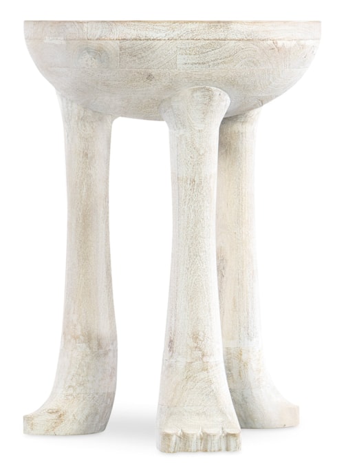 Casual Round Yeti Spot Table with Claw Foot Design