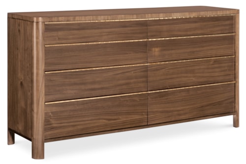 Transitional 8-Drawer Dresser with Jewelry Tray