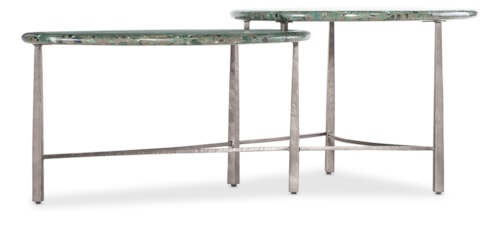 Contemporary Two-Tiered Cocktail Table