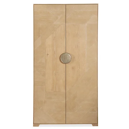 Split Rattan Wardrobe