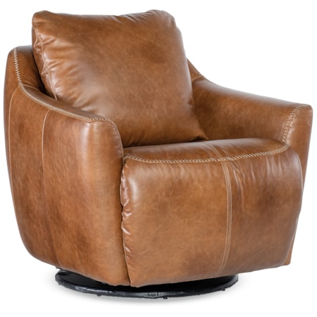 Swivel Chair with Power Footrest