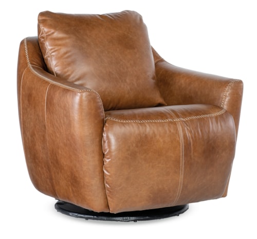 Contemporary Swivel Chair with Power Footrest and USB Port