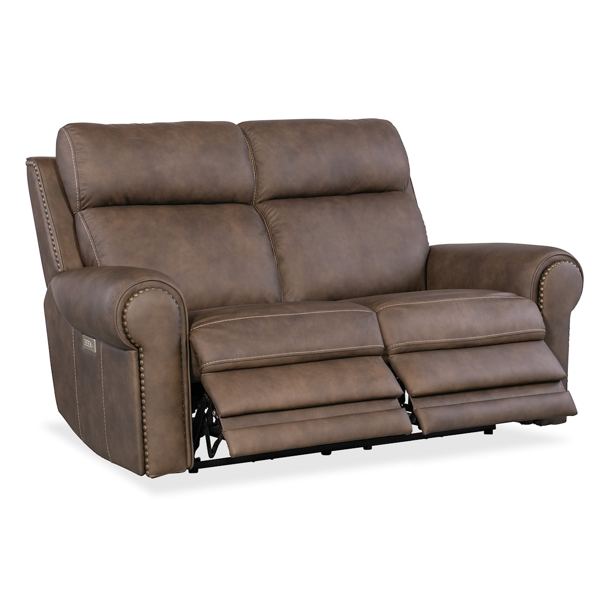 Hooker Furniture SS Power Loveseat w/Power Headrest & Lumbar