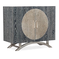 Transitional Two-Door Accent Cabinet with Adjustable Shelf