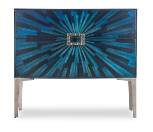 Transitional Accent Chest with Self-Closing Drawers