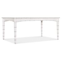 Traditional Rectangular Dining Table with Adjustable Table Leaf