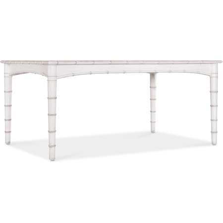 Traditional Rectangular Dining Table with Adjustable Table Leaf