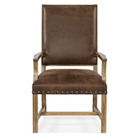 Casual Leather Host Chair